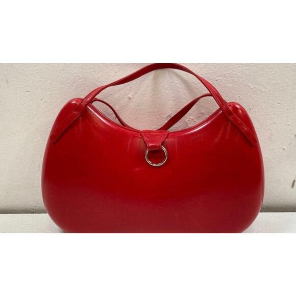 CHARLES JOURDAN PARIS MADE HARD SHELL SATCHEL BAG - Picture 1 of 12
